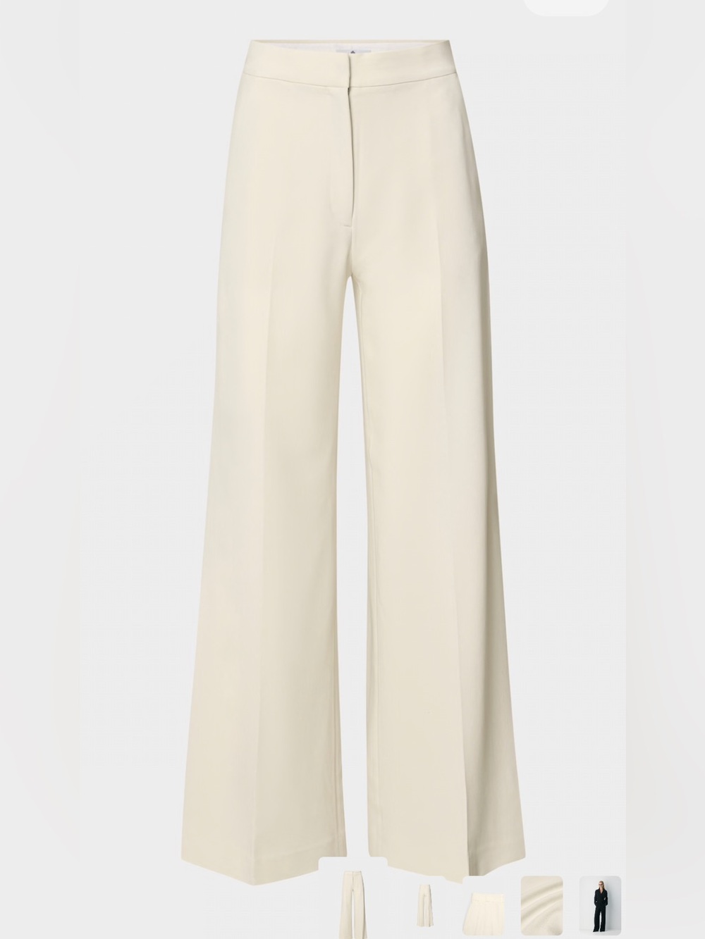 The dramatic wide leg crêpe pant - Picture 9 of 13
